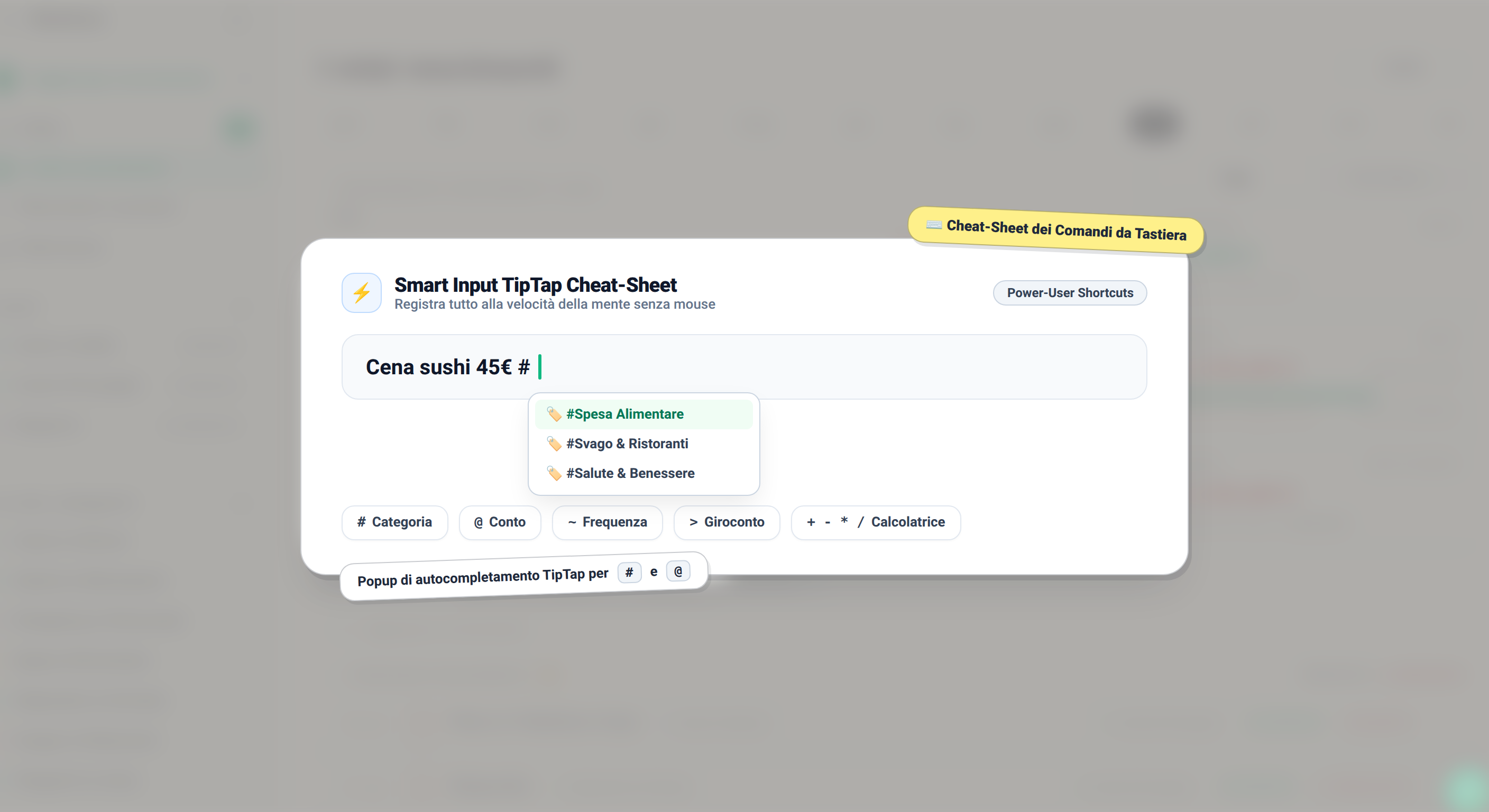 Smart Input: come registrare spese al volo da tastiera